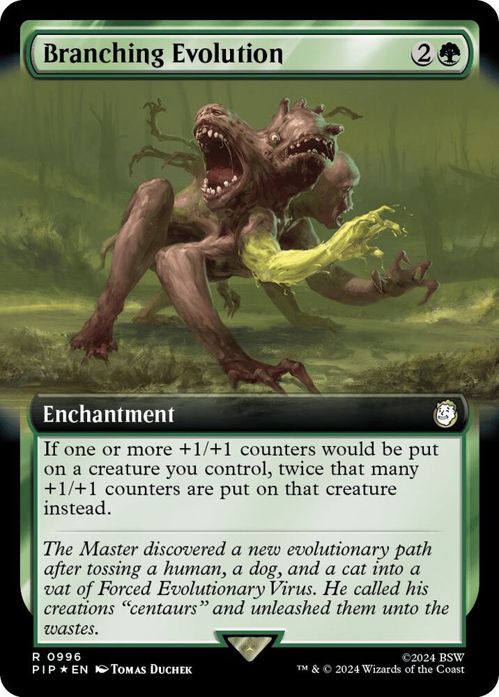 Branching Evolution (Extended Art) (Surge Foil) 996 card from Universes Beyond: Fallout