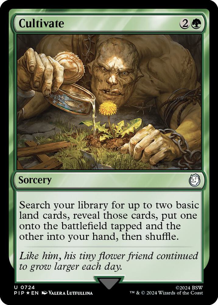 Cultivate (Surge Foil) 724 card from Universes Beyond: Fallout