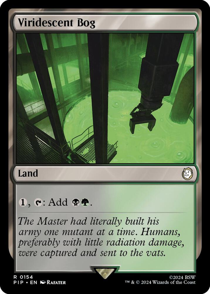 Viridescent Bog 154 card from Universes Beyond: Fallout