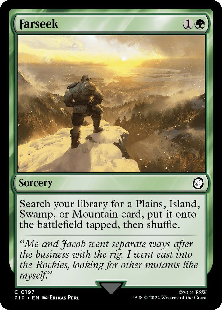 Farseek 197 card from Universes Beyond: Fallout