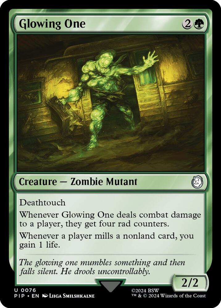 Glowing One 76 card from Universes Beyond: Fallout