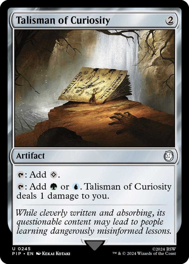 Talisman of Curiosity 245 card from Universes Beyond: Fallout