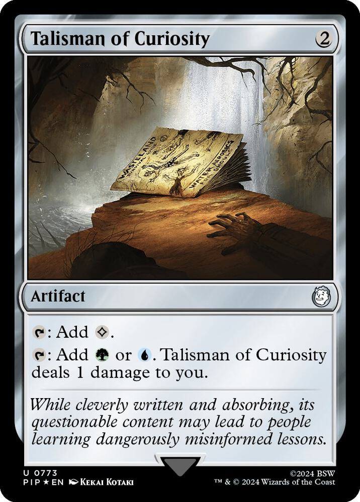 Talisman of Curiosity (Surge Foil) 773 card from Universes Beyond: Fallout