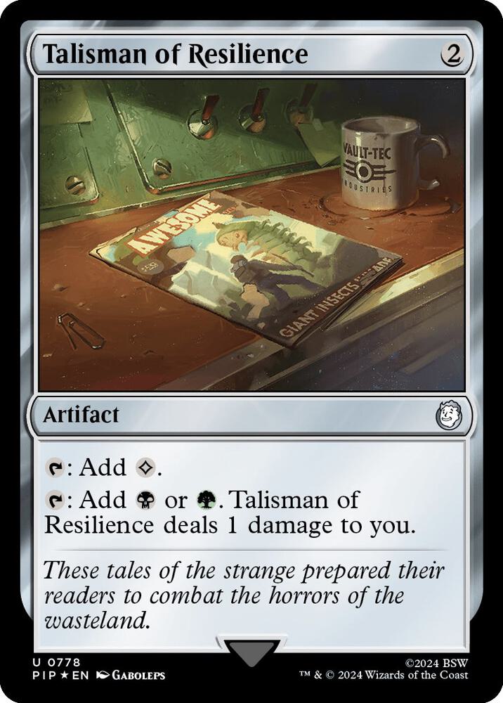 Talisman of Resilience (Surge Foil) 778 card from Universes Beyond: Fallout