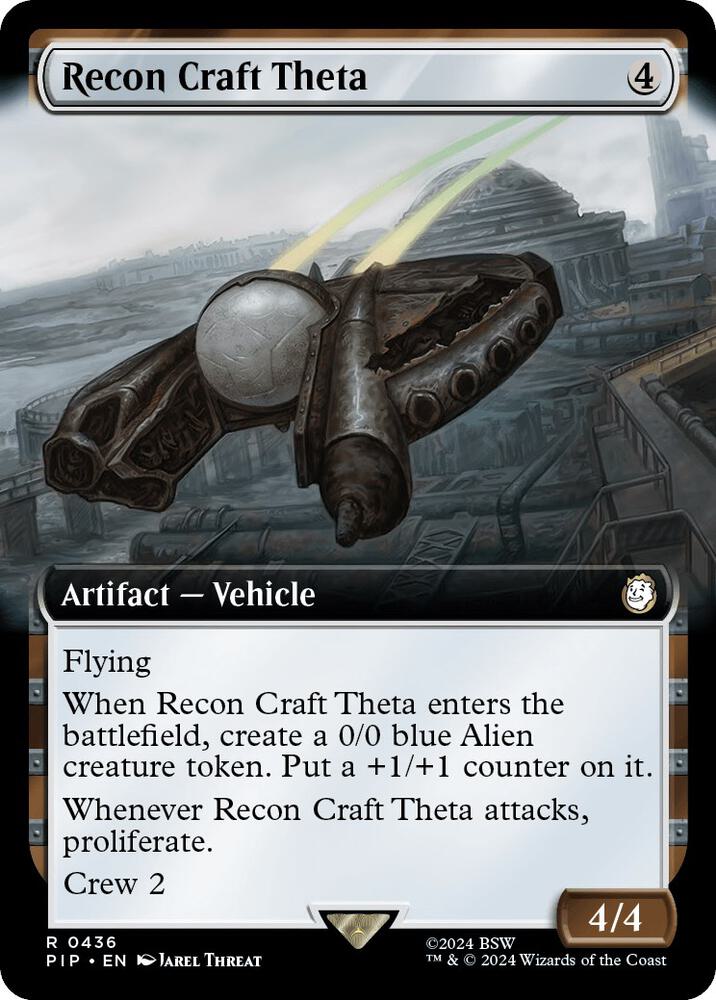 Recon Craft Theta (Extended Art) 436 card from Universes Beyond: Fallout