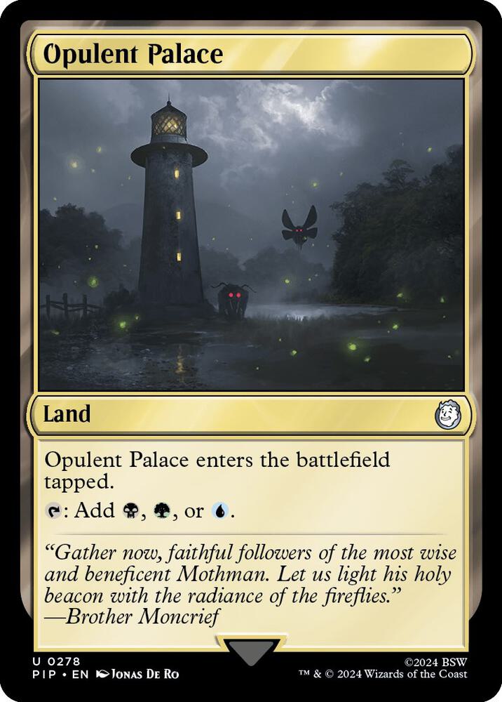 Opulent Palace 278 card from Universes Beyond: Fallout