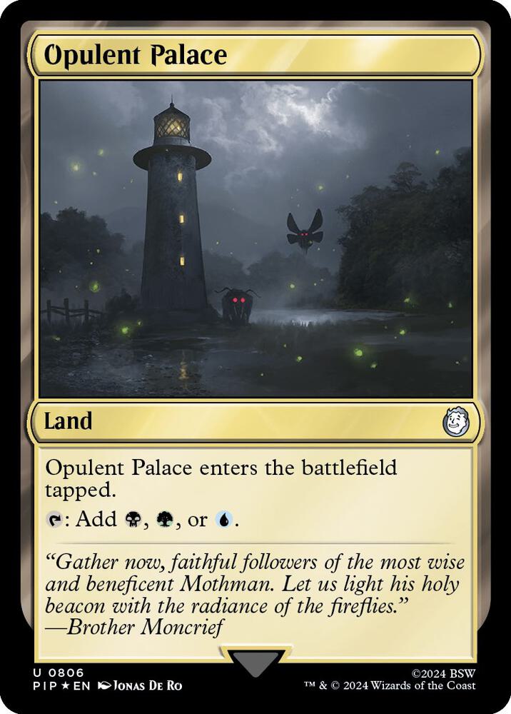 Opulent Palace (Surge Foil) 806 card from Universes Beyond: Fallout