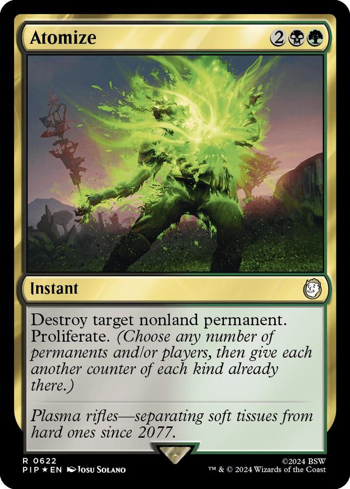 Atomize (Surge Foil) 622 card from Universes Beyond: Fallout