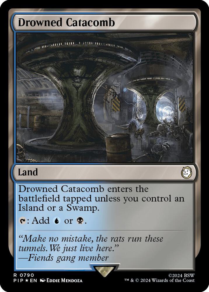 Drowned Catacomb (Surge Foil) 790 card from Universes Beyond: Fallout