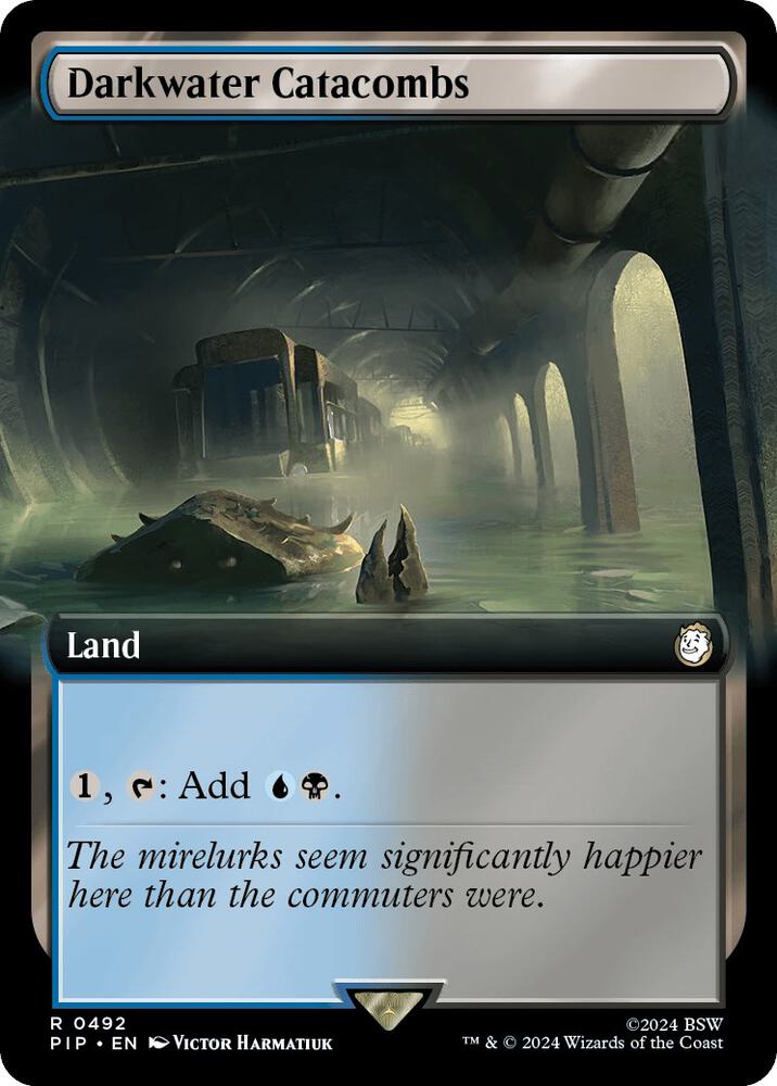 Darkwater Catacombs (Extended Art) 492 card from Universes Beyond: Fallout