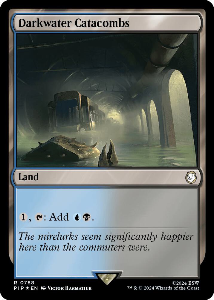 Darkwater Catacombs (Surge Foil) 788 card from Universes Beyond: Fallout