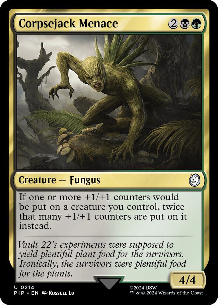 Corpsejack Menace 214 card from Universes Beyond: Fallout