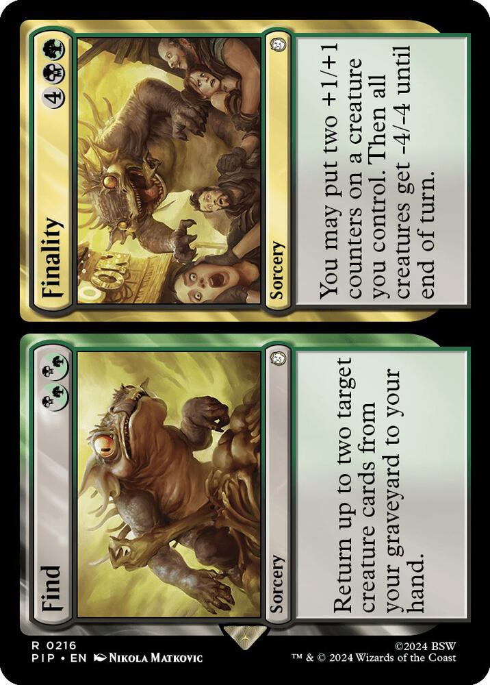Find // Finality 216 card from Universes Beyond: Fallout