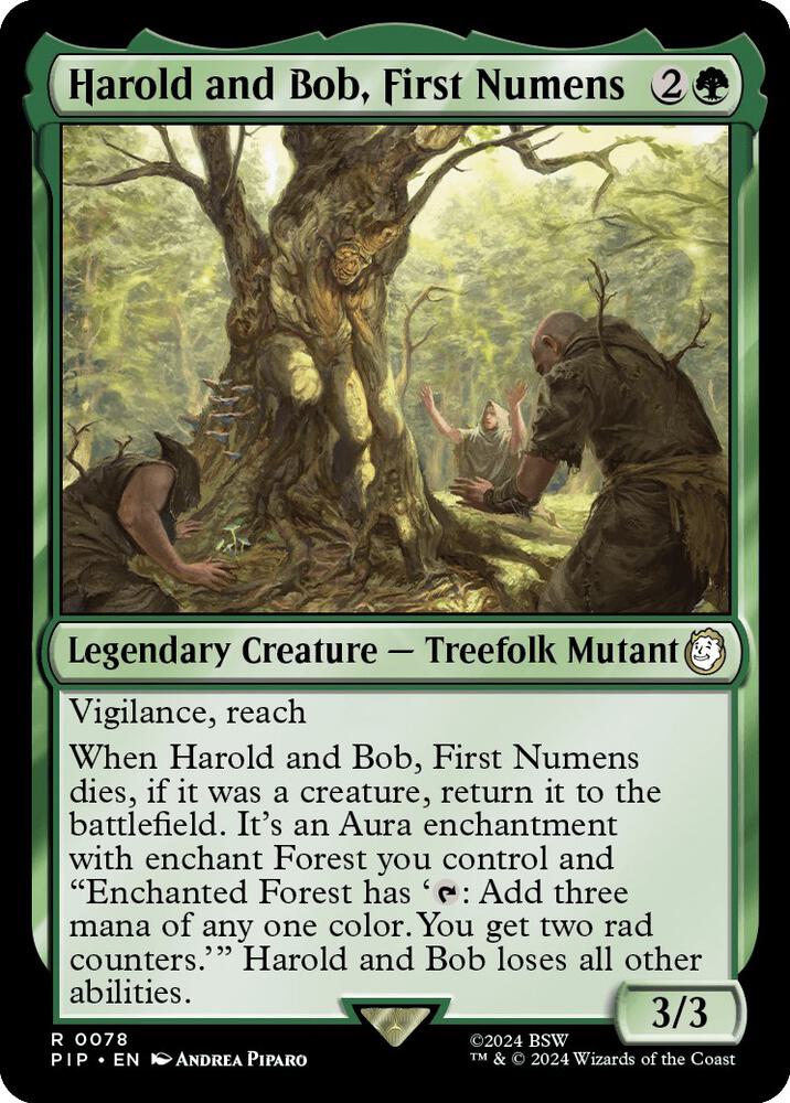 Harold and Bob, First Numens 78 card from Universes Beyond: Fallout