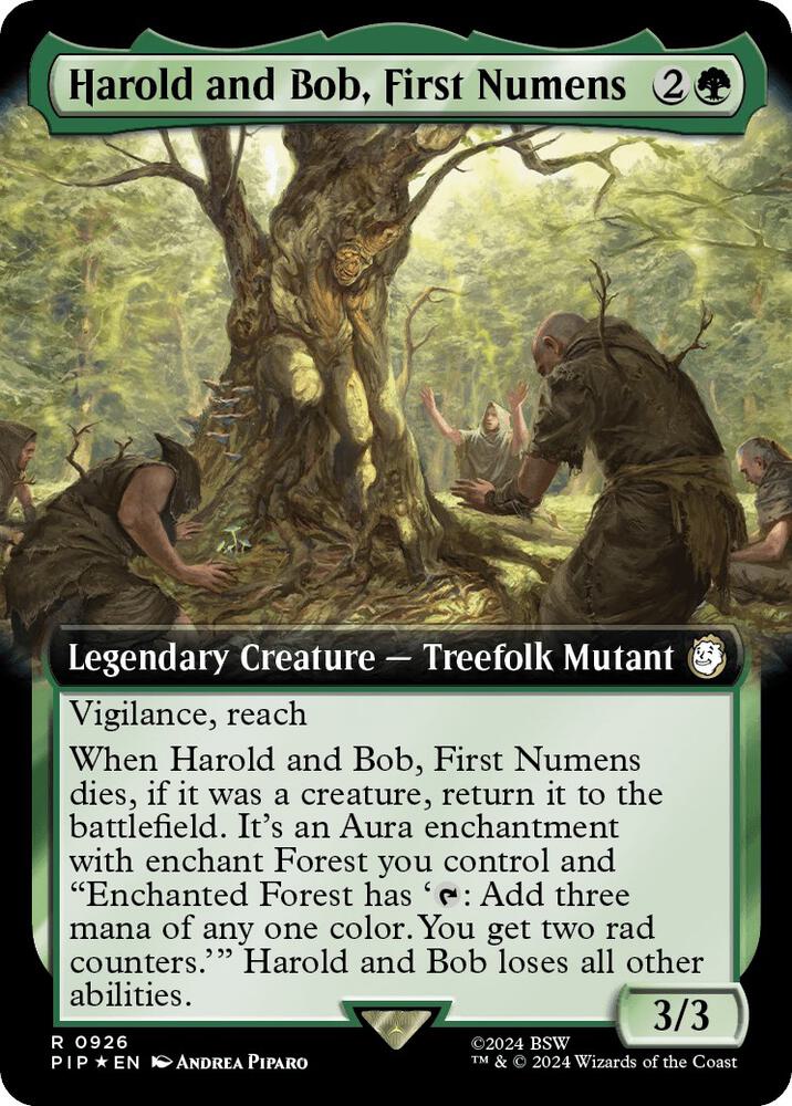 Harold and Bob, First Numens (Extended Art) (Surge Foil) 926 card from Universes Beyond: Fallout