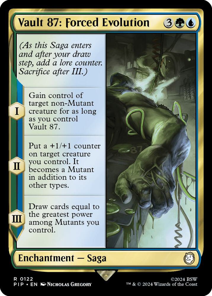 Vault 87: Forced Evolution 122 card from Universes Beyond: Fallout