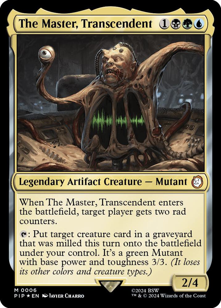The Master, Transcendent 6 card from Universes Beyond: Fallout