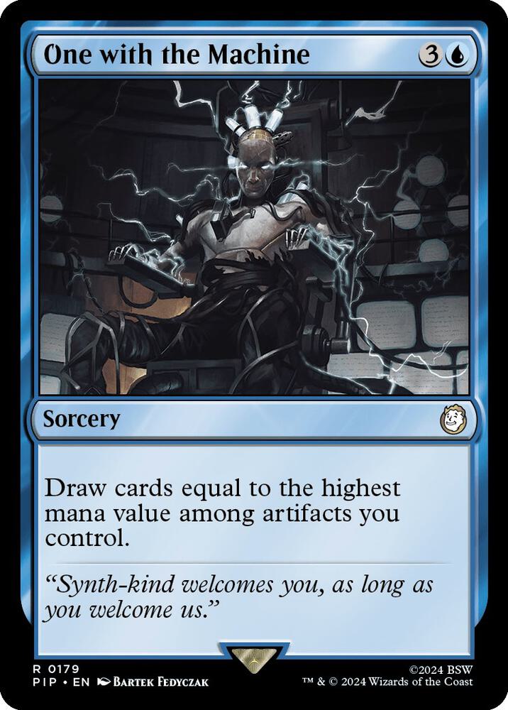 One with the Machine 179 card from Universes Beyond: Fallout