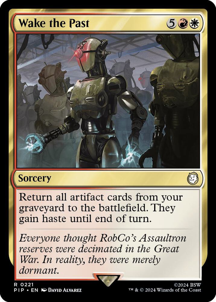 Wake the Past 221 card from Universes Beyond: Fallout
