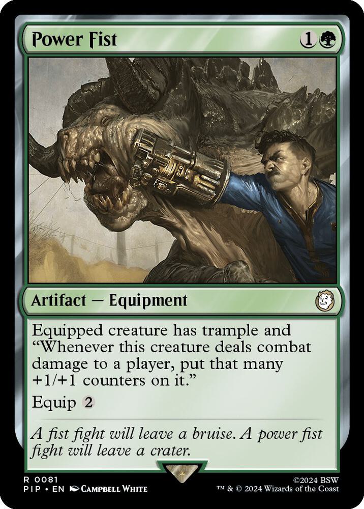Power Fist 81 card from Universes Beyond: Fallout