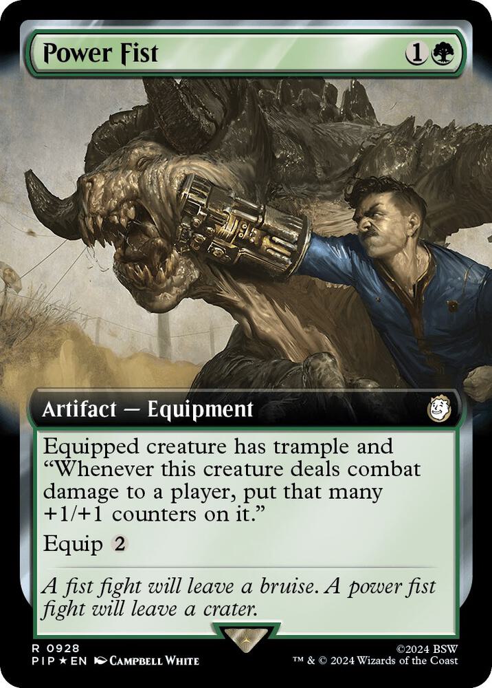 Power Fist (Extended Art) (Surge Foil) 928 card from Universes Beyond: Fallout