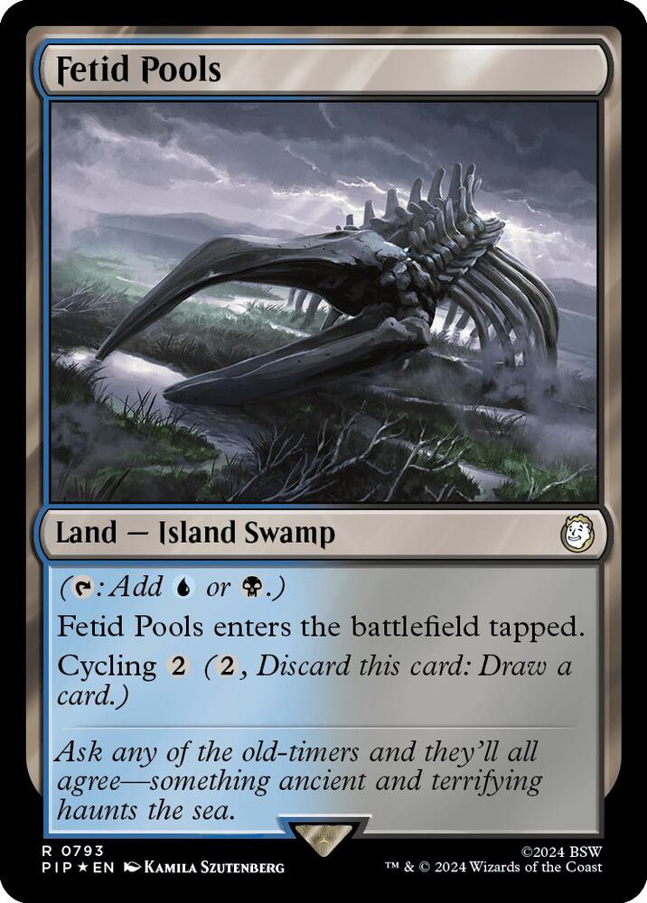 Fetid Pools (Surge Foil) 793 card from Universes Beyond: Fallout