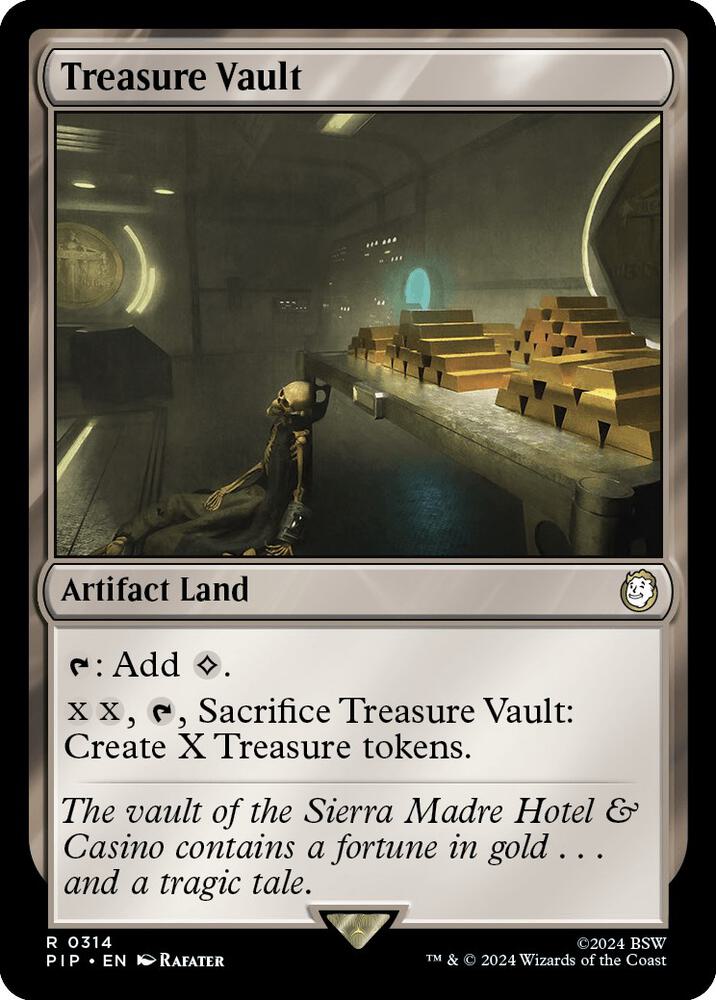 Treasure Vault 314 card from Universes Beyond: Fallout