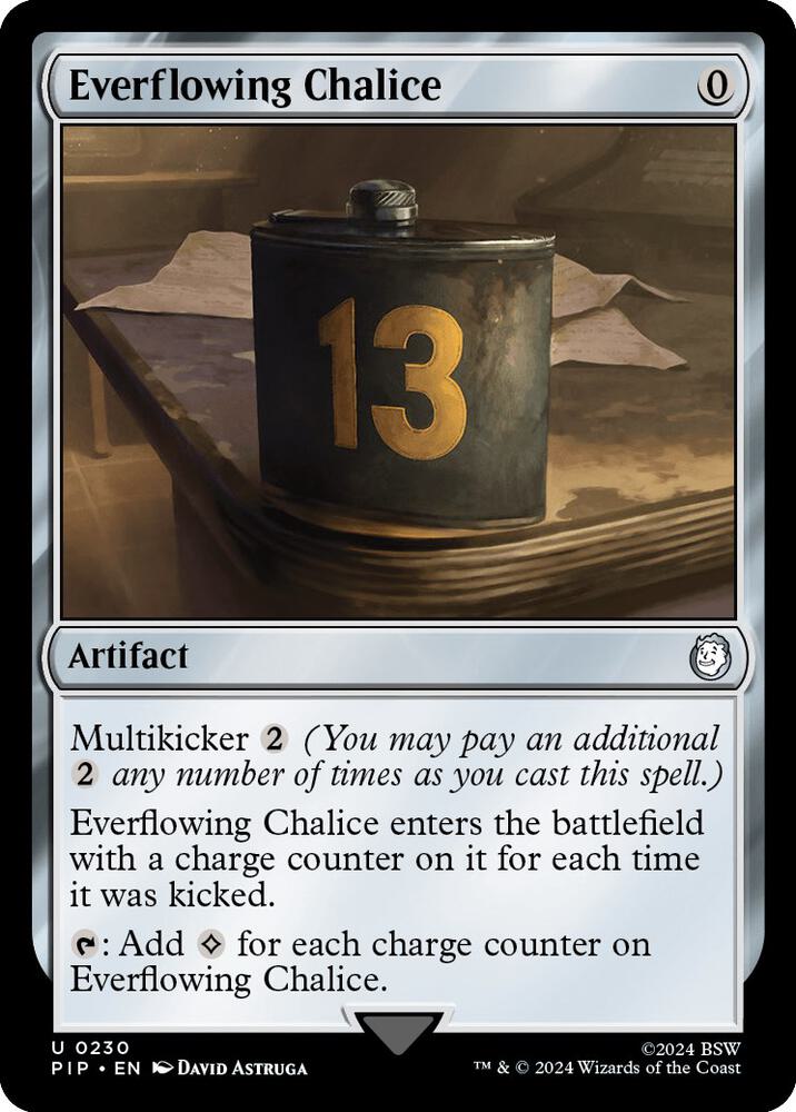 Everflowing Chalice 230 card from Universes Beyond: Fallout