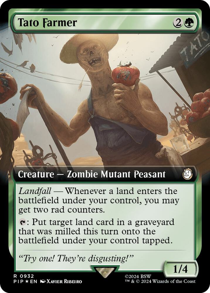 Tato Farmer (Extended Art) (Surge Foil) 932 card from Universes Beyond: Fallout