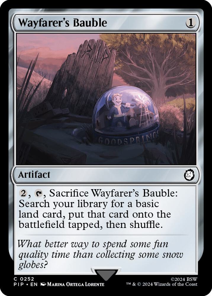 Wayfarer's Bauble 252 card from Universes Beyond: Fallout