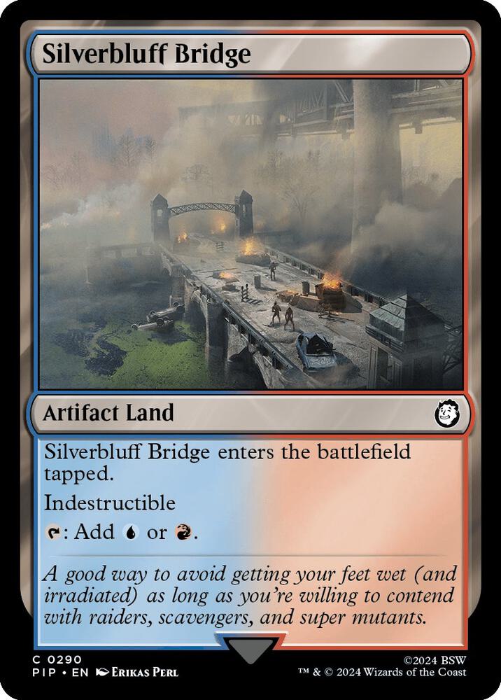Silverbluff Bridge 290 card from Universes Beyond: Fallout
