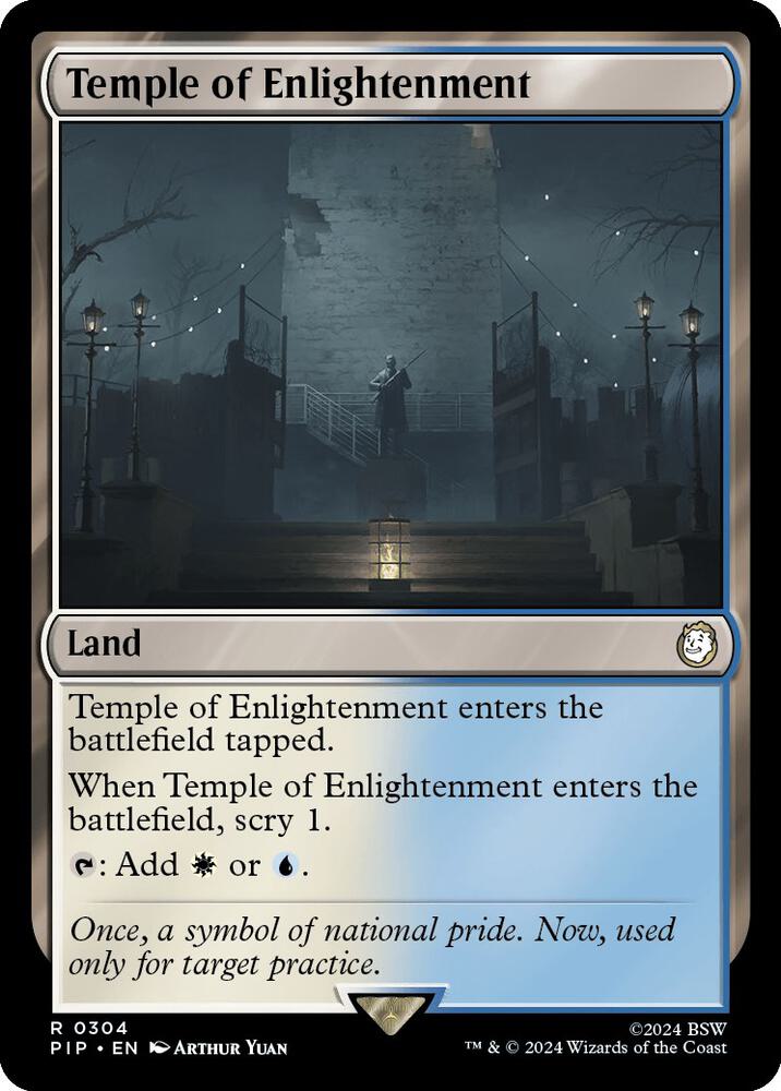 Temple of Enlightenment 304 card from Universes Beyond: Fallout