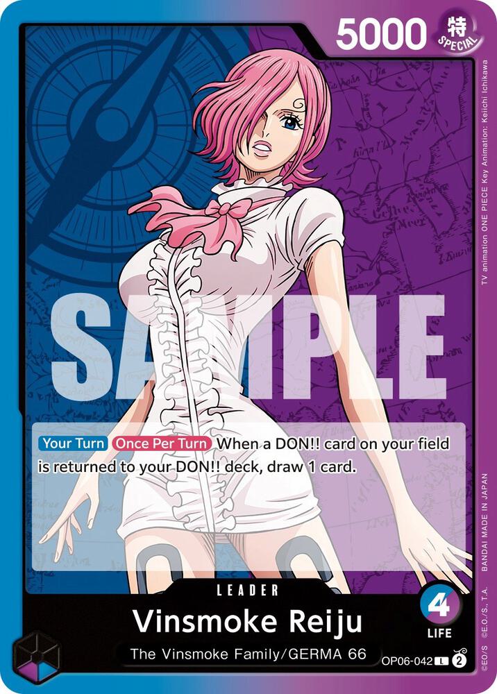 Vinsmoke Reiju OP06-042 card from Wings of the Captain