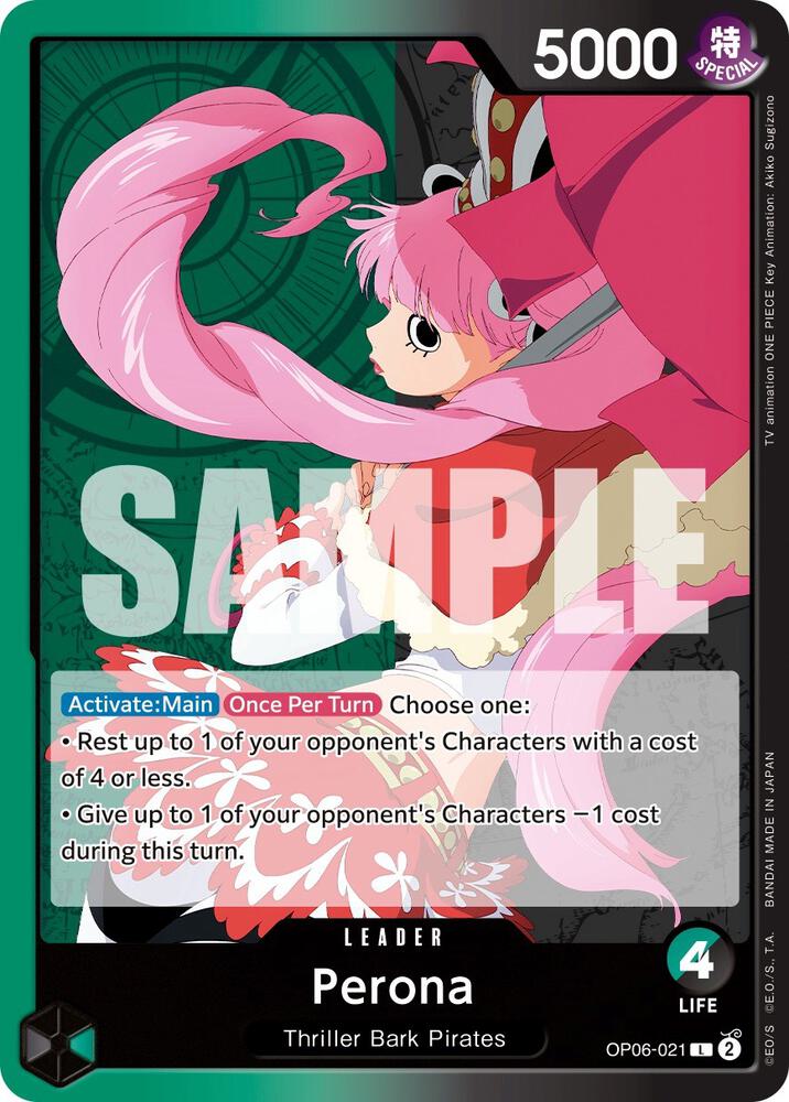 Perona OP06-021 card from Wings of the Captain