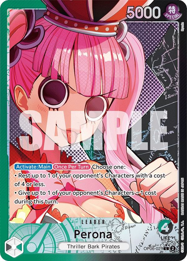 Perona (Alternate Art) OP06-021 card from Wings of the Captain