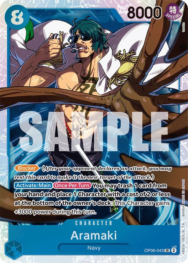 Aramaki OP06-043 card from Wings of the Captain