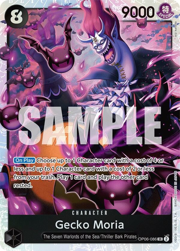 Gecko Moria OP06-086 card from Wings of the Captain