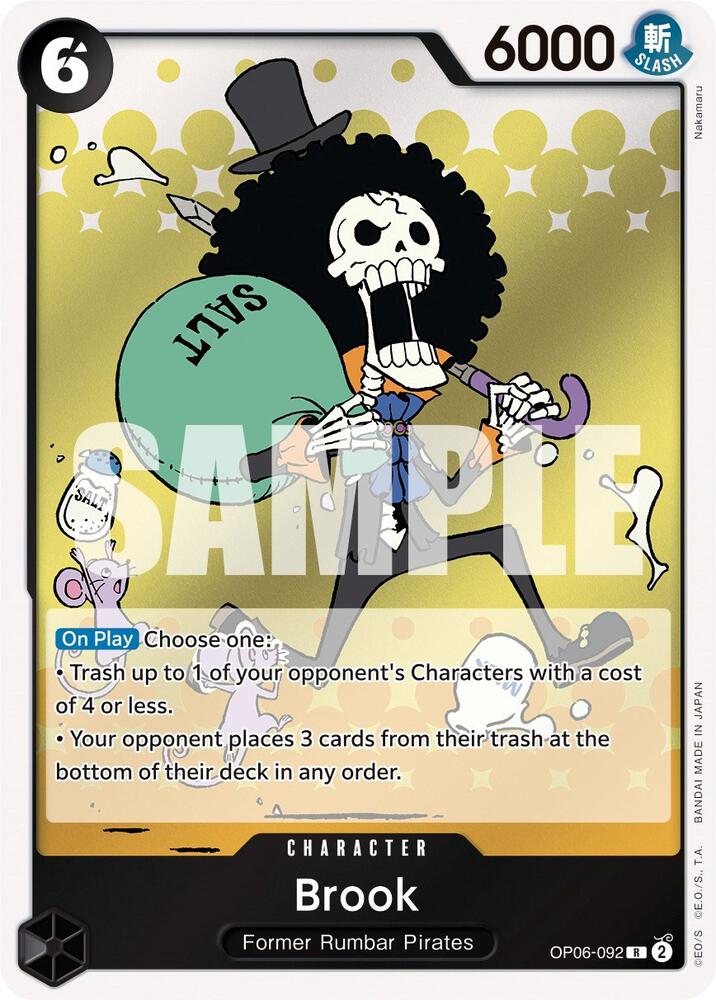 Brook OP06-092 card from Wings of the Captain