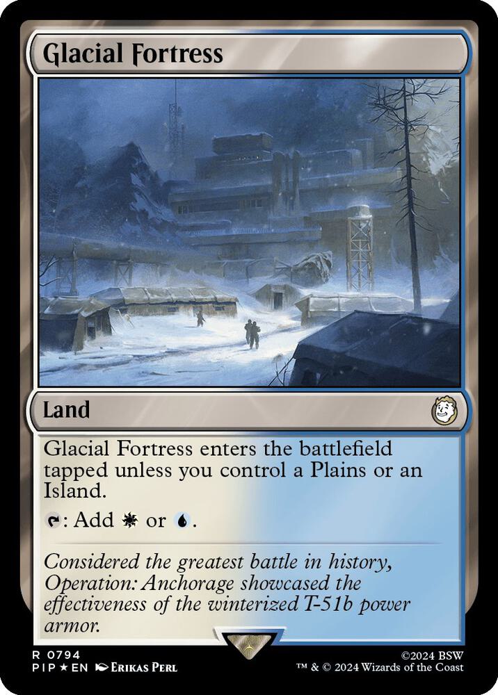 Glacial Fortress (Surge Foil) 794 card from Universes Beyond: Fallout