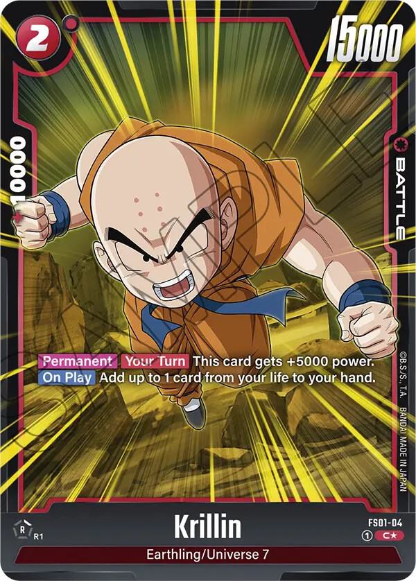 Krillin (Bonus Pack Alternate Art) FS01-04 card from Starter Deck 1: Son Goku