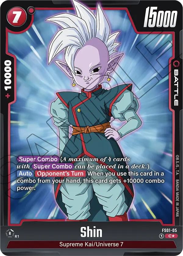 Shin (Bonus Pack Alternate Art) FS01-05 card from Starter Deck 1: Son Goku