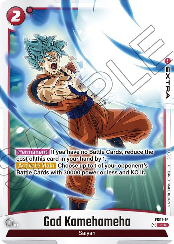 God Kamehameha (Bonus Pack Alternate Art) FS01-16 card from Starter Deck 1: Son Goku