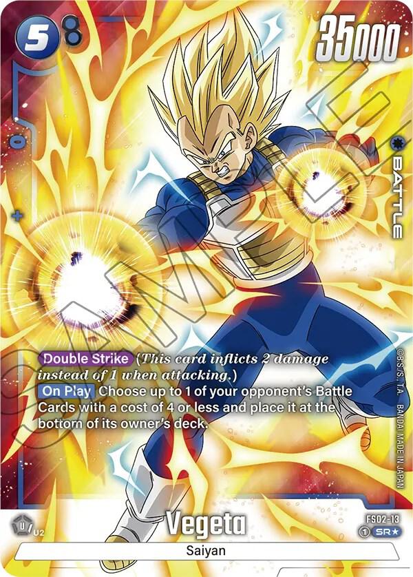 Vegeta (Bonus Pack Alternate Art) FS02-13 card from Starter Deck 2: Vegeta