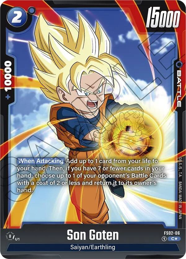 Son Goten (Bonus Pack Alternate Art) FS02-06 card from Starter Deck 2: Vegeta