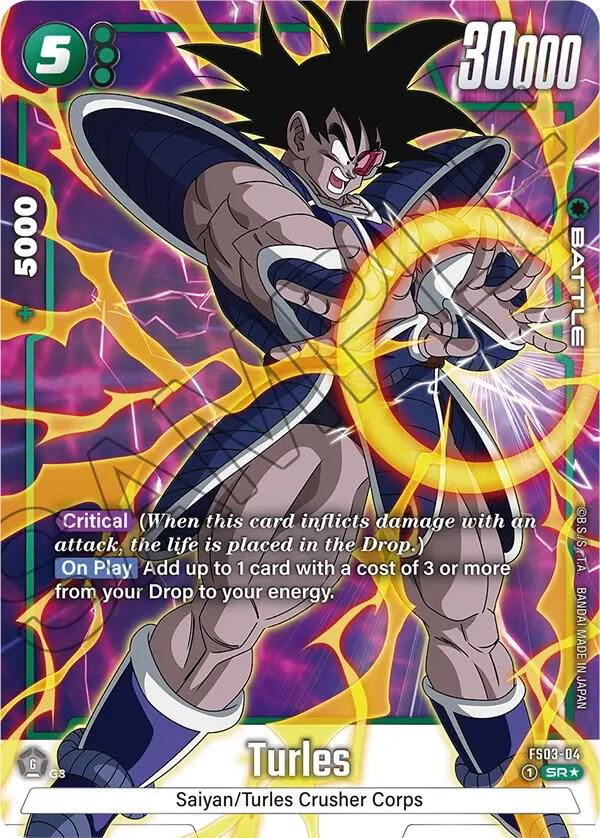 Turles (Bonus Pack Alternate Art) FS03-04 card from Starter Deck 3: Broly