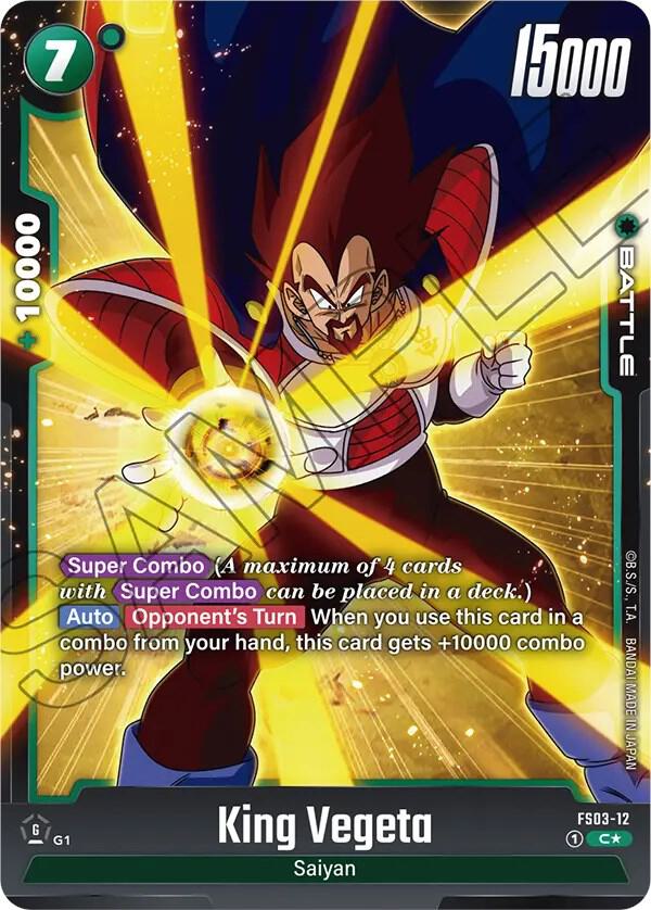 King Vegeta (Bonus Pack Alternate Art) FS03-12 card from Starter Deck 3: Broly