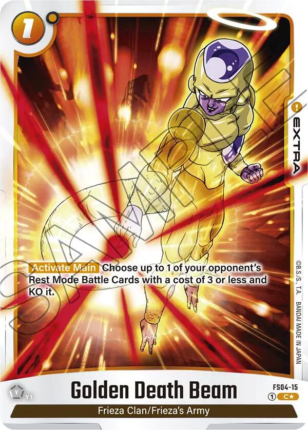Golden Death Beam (Bonus Pack Alternate Art) FS04-15 card from Starter Deck 4: Frieza