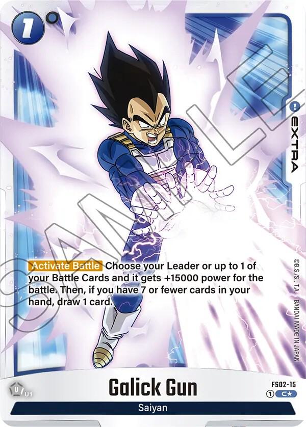 Galick Gun (Bonus Pack Alternate Art) FS02-15 card from Starter Deck 2: Vegeta