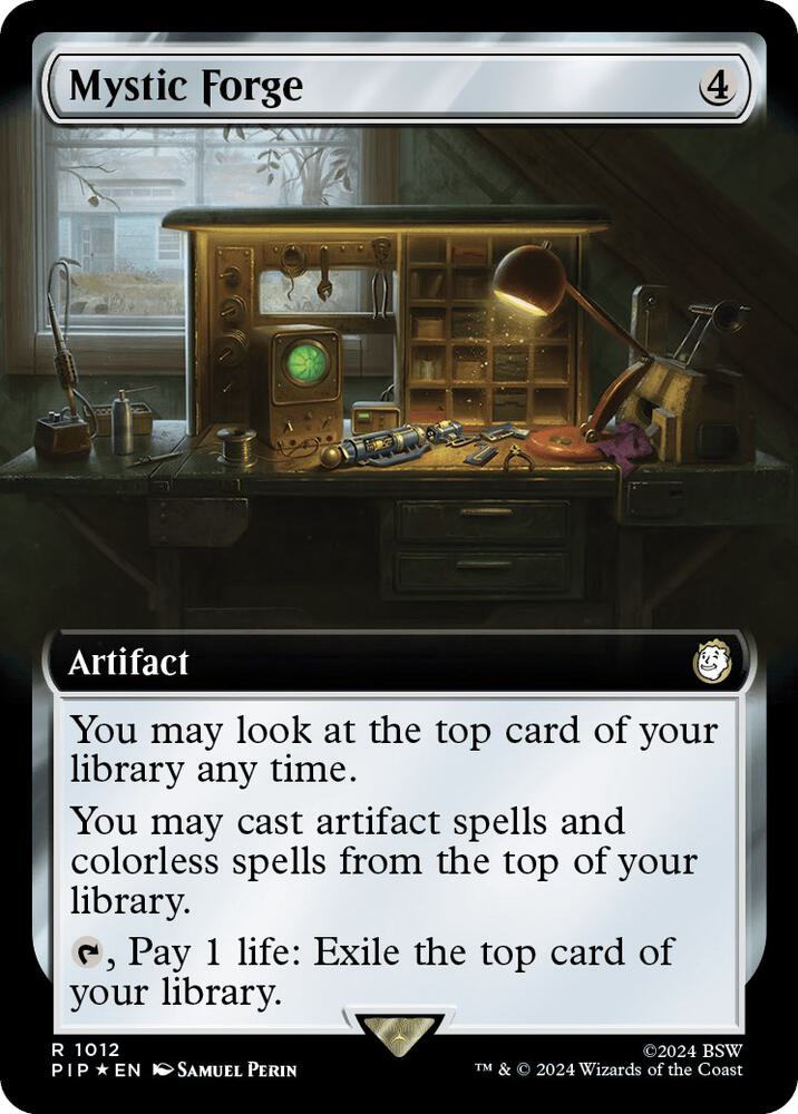Mystic Forge (Extended Art) (Surge Foil) 1012 card from Universes Beyond: Fallout