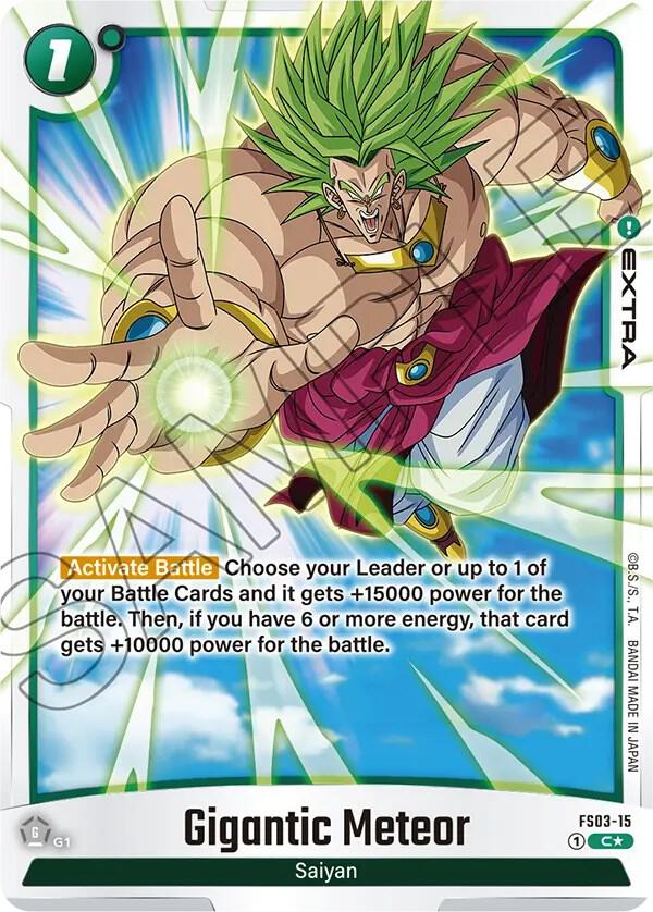 Gigantic Meteor (Bonus Pack Alternate Art) FS03-15 card from Starter Deck 3: Broly